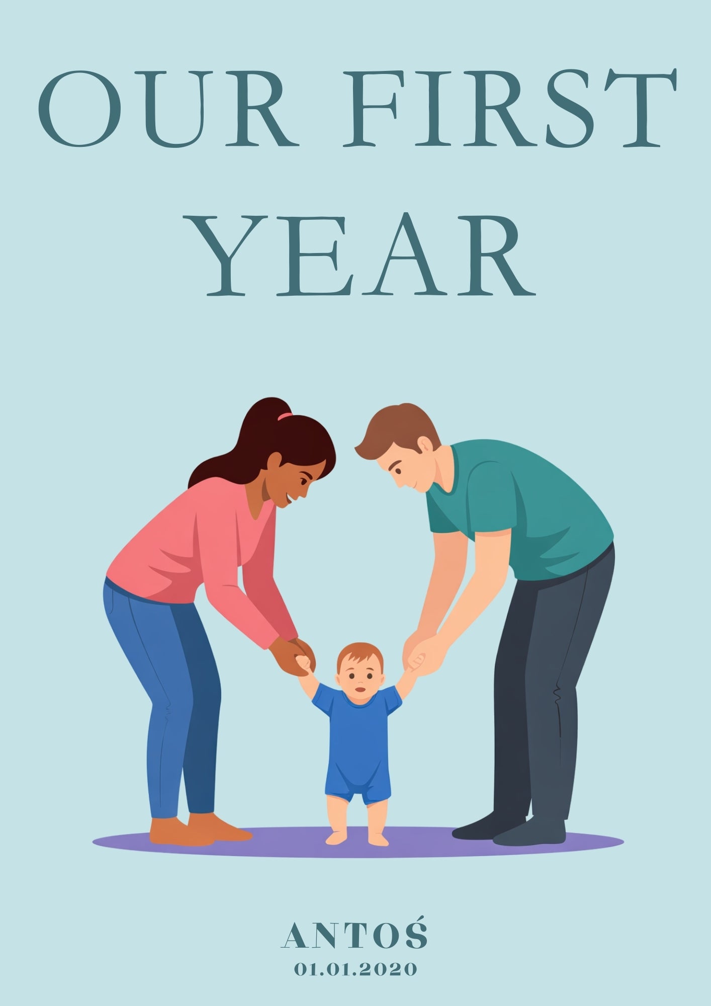 Fotoksiążka Dla Dziecka ( OUR FIRST YEAR ) BOY